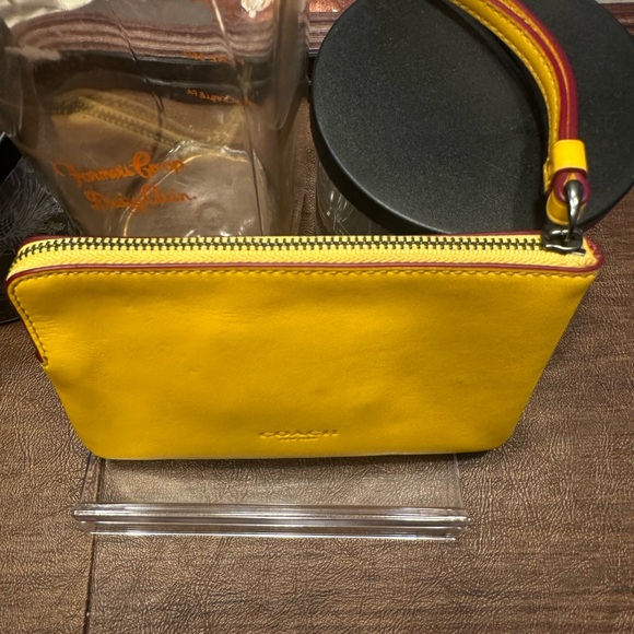 Coach Disney Mickey Mouse Wristlet Skateboard Golden Yellow Women’s EUC - Picture 5 of 12